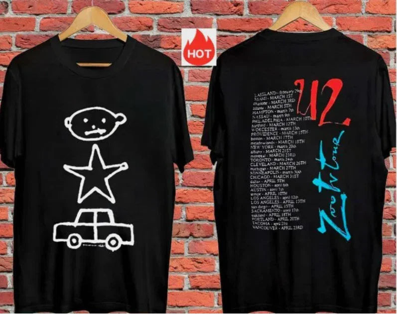 Tour Zoo Tv U2 Vintage 1991 90s Rock Shirt Baby Achtung Band Concert Rap Hop Hip Unisex T-shirt, Sweatshirt, Hoodie, Long Sleeve Tee - T-Shirt, Sweatshirt, Hoodie