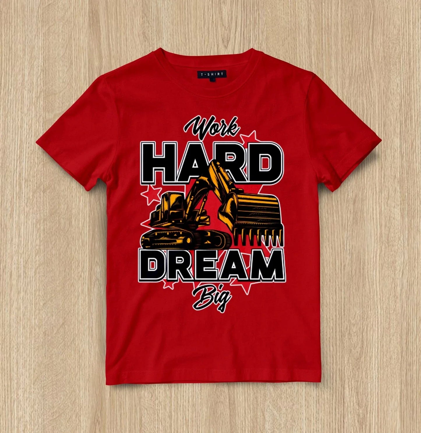 Custom Hustle & Dream Graphic T-shirt Design Unisex Jersey Short Sleeve Tee sports jersey product view 1