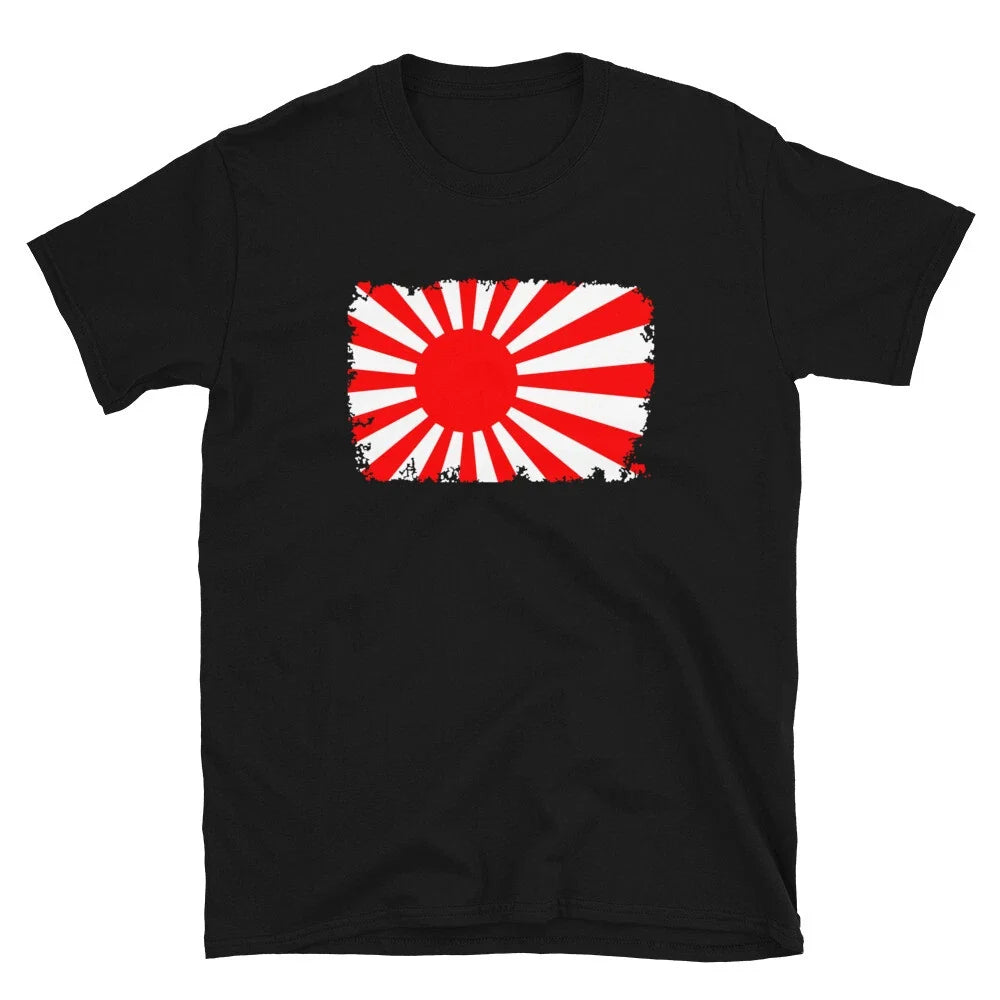 The National Flag of Japan Land of the Rising Sun Short-Sleeve T-Shirt Unisex T-shirt, Sweatshirt, Hoodie, Long Sleeve Tee - T-Shirt, Sweatshirt, Hoodie