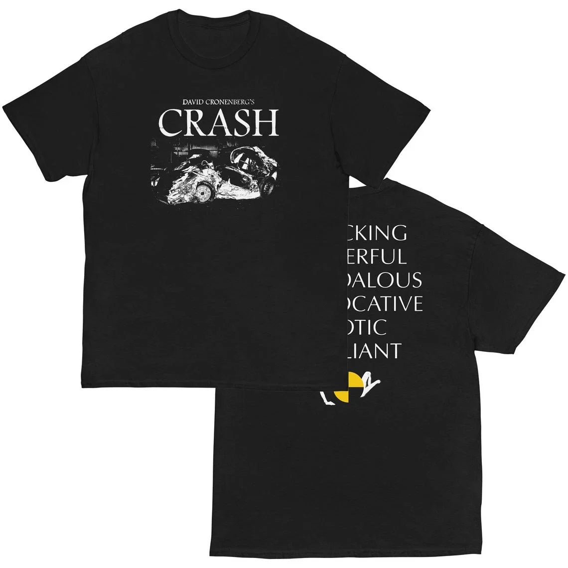 Crash 1996 - David Cronenberg - Horror Film Movie Poster Shirt UNISEX  t-shirt Unisex T-shirt, Sweatshirt, Hoodie, Long Sleeve Tee - T-Shirt, Sweatshirt, Hoodie