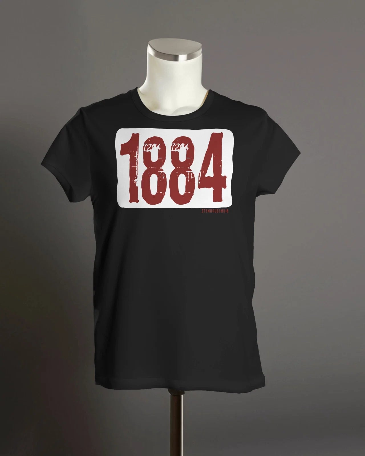 STENHOUSEMUIR 1884 T-Shirt | Founded | Unisex Organic | Grunge Unisex T-shirt, Sweatshirt, Hoodie, Long Sleeve Tee - T-Shirt, Sweatshirt, Hoodie