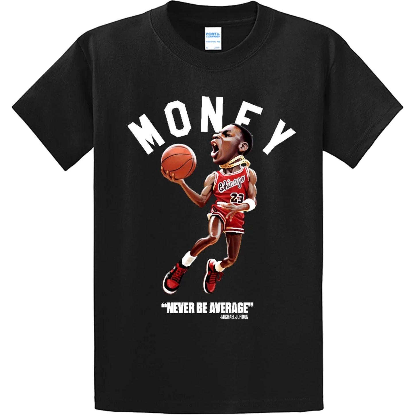 NEW STREETWEAR ON DEMAND TOONS MJ BLACK Tee Shirt SM-3XL AIR MJ 23 MADE IN USA Unisex T-shirt, Sweatshirt, Hoodie, Long Sleeve Tee - T-Shirt, Sweatshirt, Hoodie