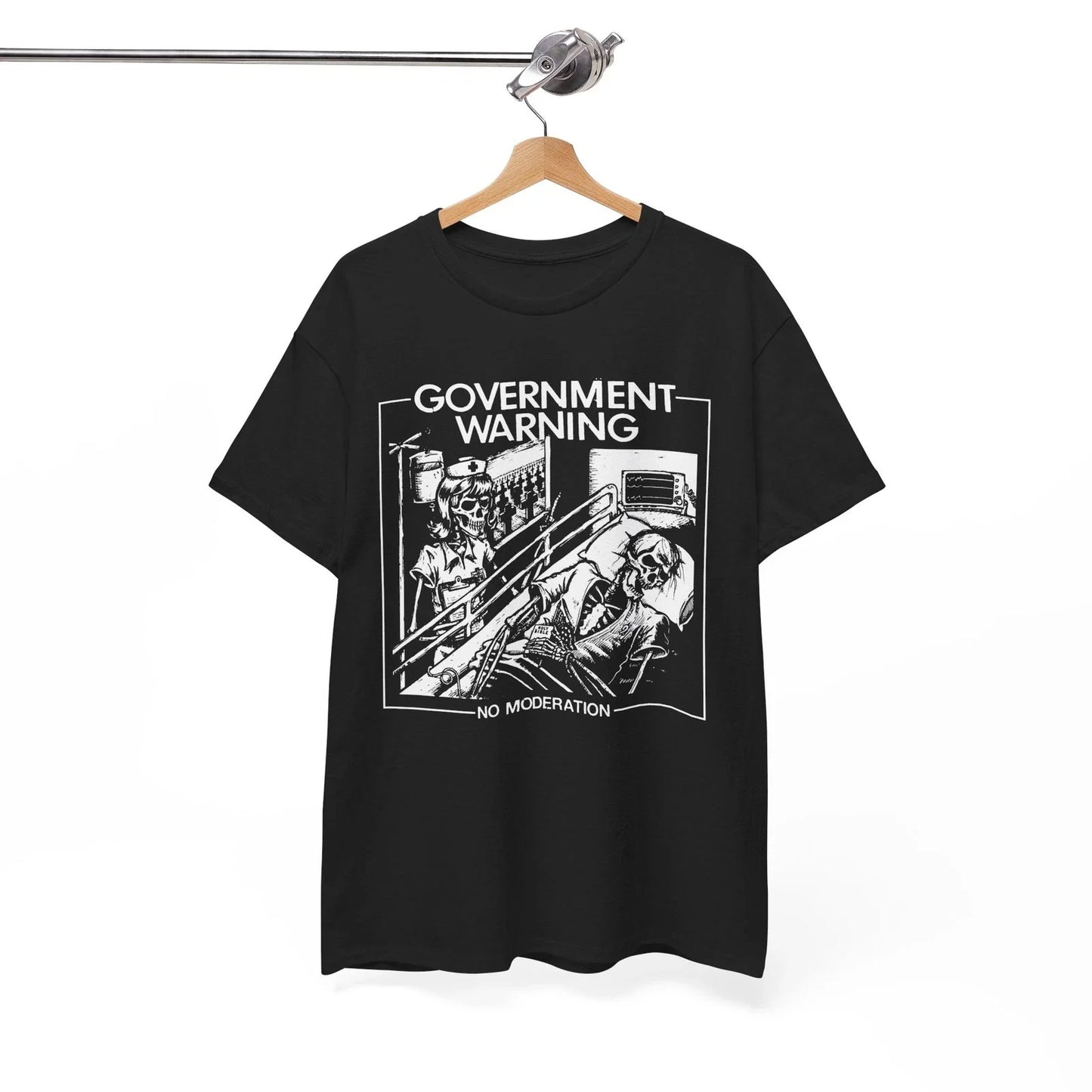 Government Warning Goth Deathrock Post Punk Music Shirt Unisex Tee Unisex T-shirt, Sweatshirt, Hoodie, Long Sleeve Tee - T-Shirt, Sweatshirt, Hoodie