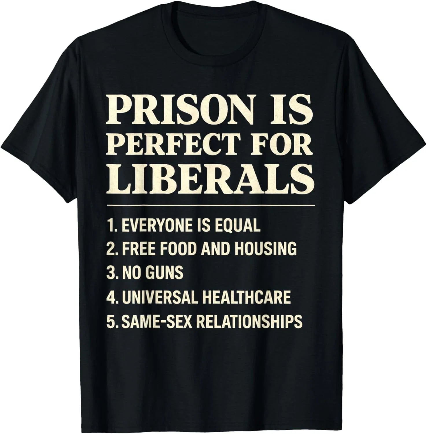 Prison is Perfect for Liberals Funny Anti Liberal Quote T-Shirt unisex T-Shirt Unisex T-shirt, Sweatshirt, Hoodie, Long Sleeve Tee - T-Shirt, Sweatshirt, Hoodie