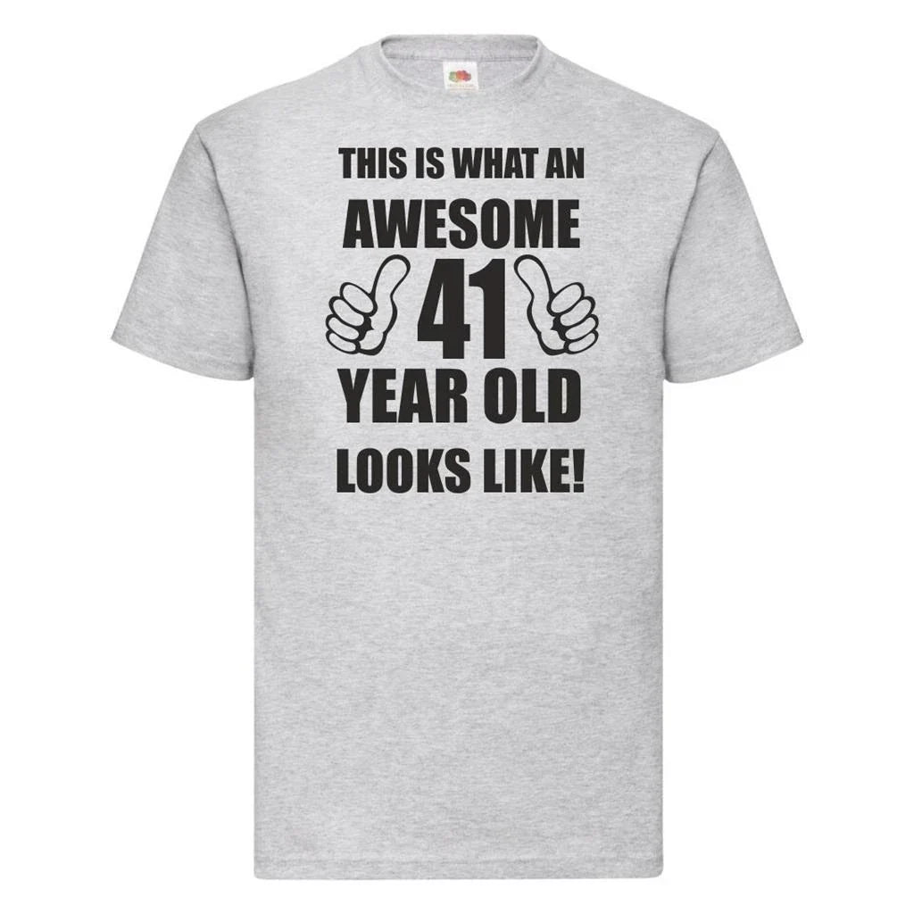 41st 41 Years Old Forty First Birthday Presents Mens Funny Awesome T-Shirt Unisex T-shirt, Sweatshirt, Hoodie, Long Sleeve Tee - T-Shirt, Sweatshirt, Hoodie