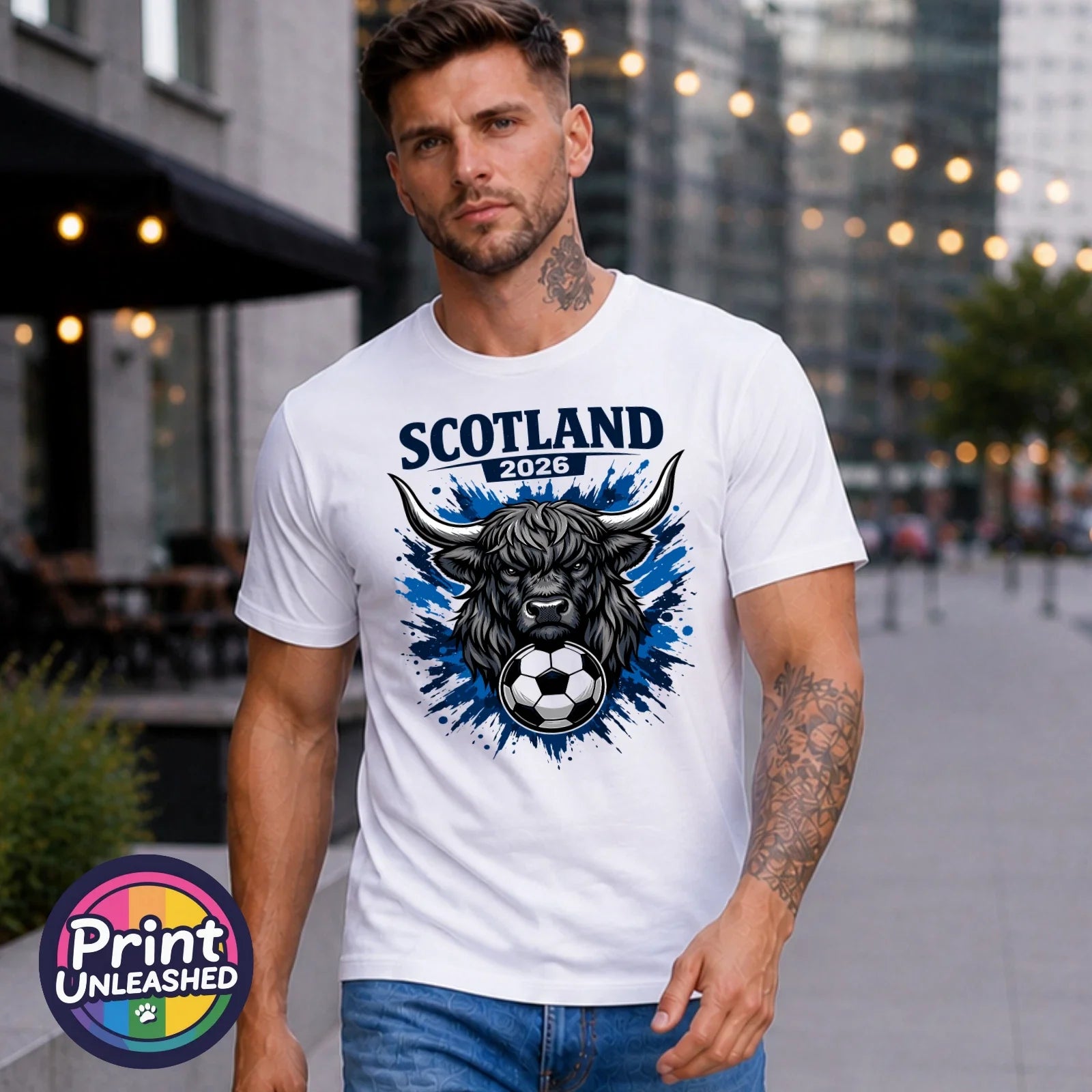 Scotland 2026 Tee World Cup Highland Cow T-Shirt Unisex Football Fan Top S-2XL Unisex T-shirt, Sweatshirt, Hoodie, Long Sleeve Tee - T-Shirt, Sweatshirt, Hoodie