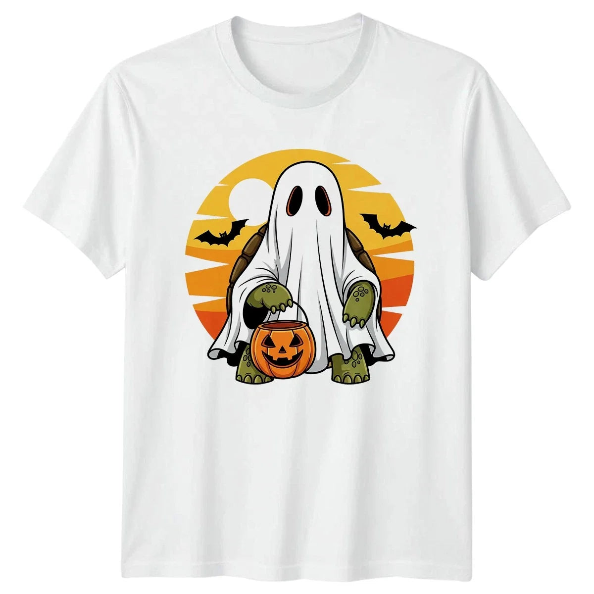 Cute Ghost Turtle T-Shirt Ghostly Tortoise Halloween Gift For Him And Her Unisex T-shirt, Sweatshirt, Hoodie, Long Sleeve Tee - T-Shirt, Sweatshirt, Hoodie