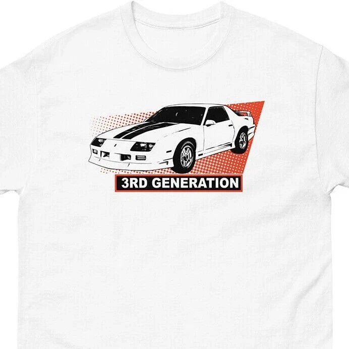 3rd Gen Camaro T-Shirt, Mens 80s Sports Car Enthusiast Shirt, Retro Design Unisex T-shirt, Sweatshirt, Hoodie, Long Sleeve Tee - T-Shirt, Sweatshirt, Hoodie