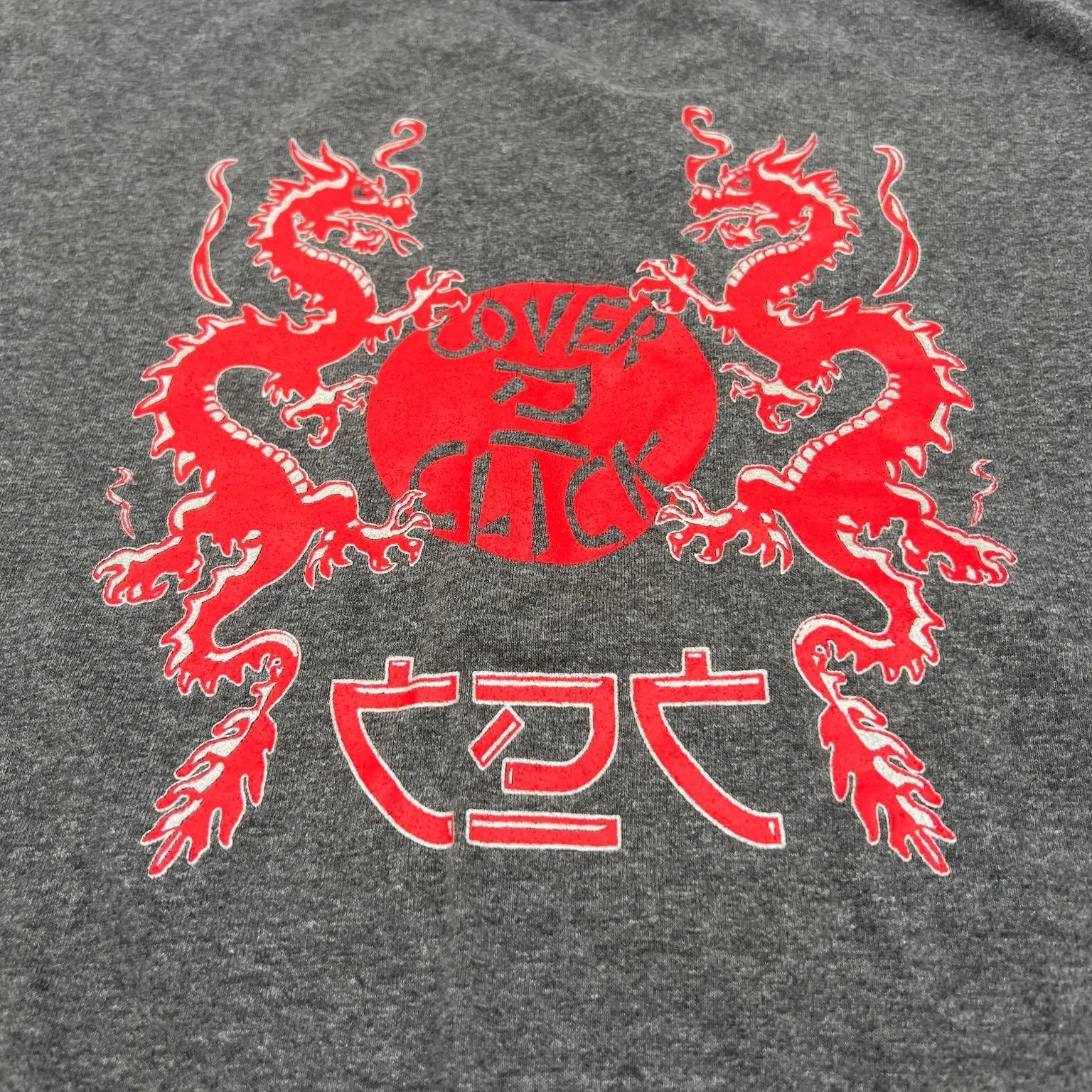 Vtg Hanes 50/50 Dragon Graphic Promo Tee Gray XL Streetwear Y2K Skater Fast Ship Unisex T-shirt, Sweatshirt, Hoodie, Long Sleeve Tee - T-Shirt, Sweatshirt, Hoodie