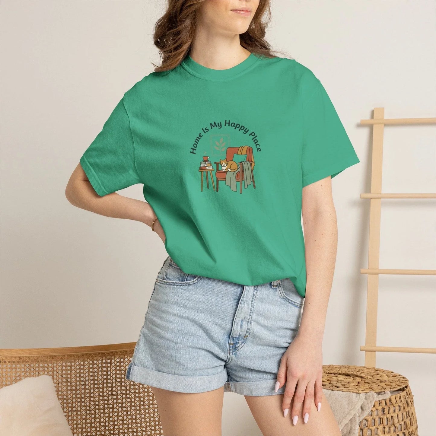 Home Is My Happy Place | Introvert Tee Unisex T-shirt, Sweatshirt, Hoodie, Long Sleeve Tee - T-Shirt, Sweatshirt, Hoodie