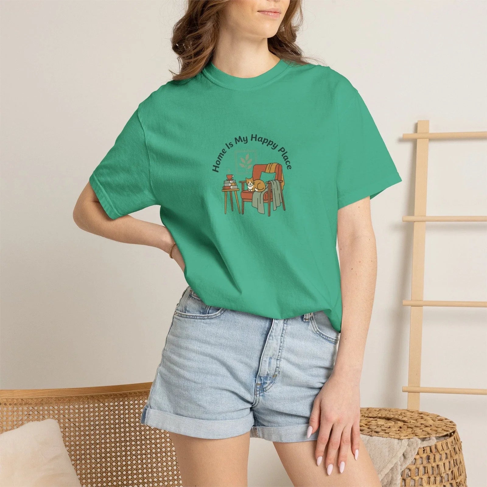 Home Is My Happy Place | Introvert Tee Unisex T-shirt, Sweatshirt, Hoodie, Long Sleeve Tee - T-Shirt, Sweatshirt, Hoodie