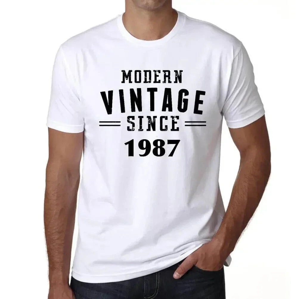 ULTRABASIC Men's T-Shirt Vintage Modern Since 1987 Modern Vintage Since Unisex T-shirt, Sweatshirt, Hoodie, Long Sleeve Tee - T-Shirt, Sweatshirt, Hoodie