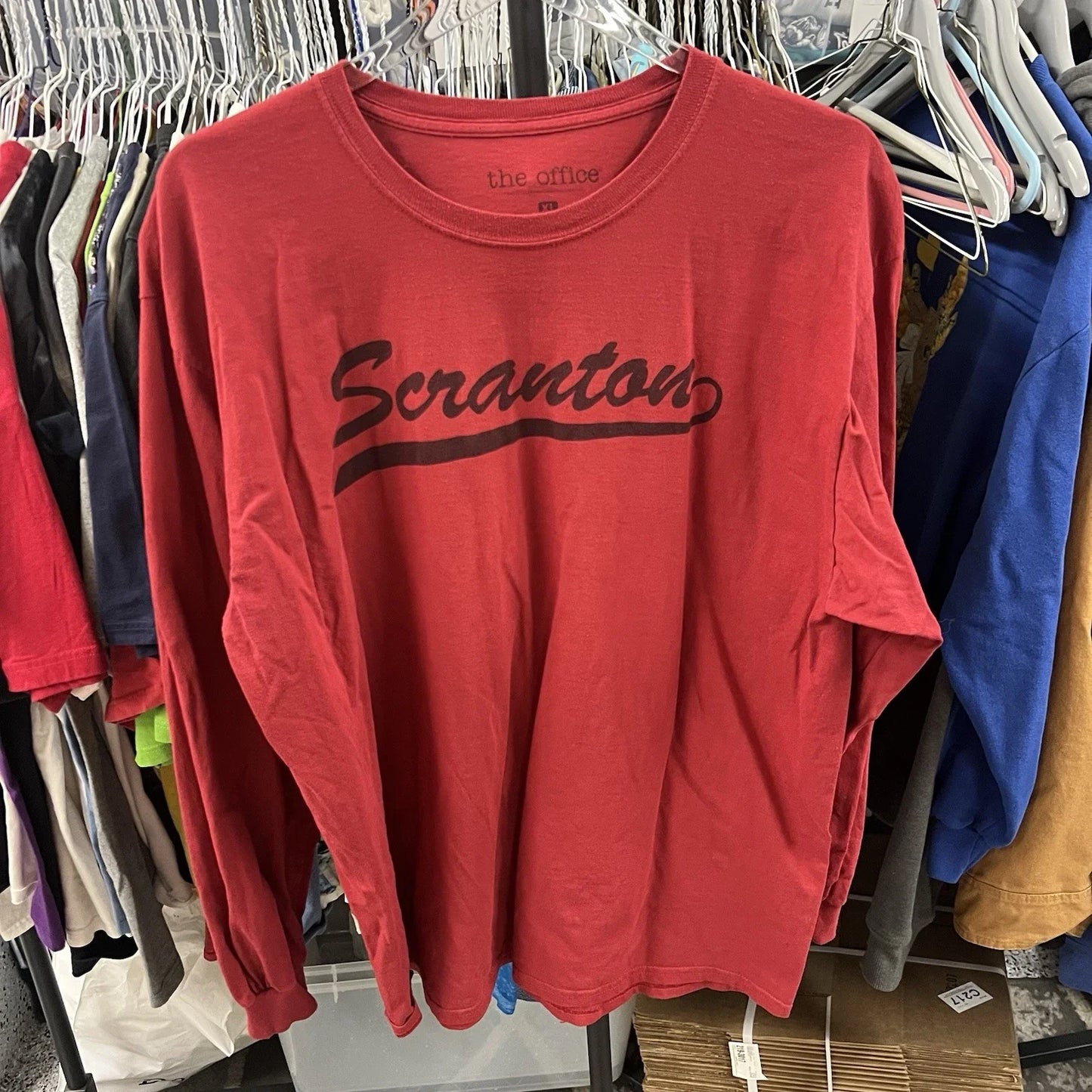 The Office Long Sleeve T Shirt XL Dunder Mifflin Company Scranton Picnic Casual Unisex T-shirt, Sweatshirt, Hoodie, Long Sleeve Tee - T-Shirt, Sweatshirt, Hoodie