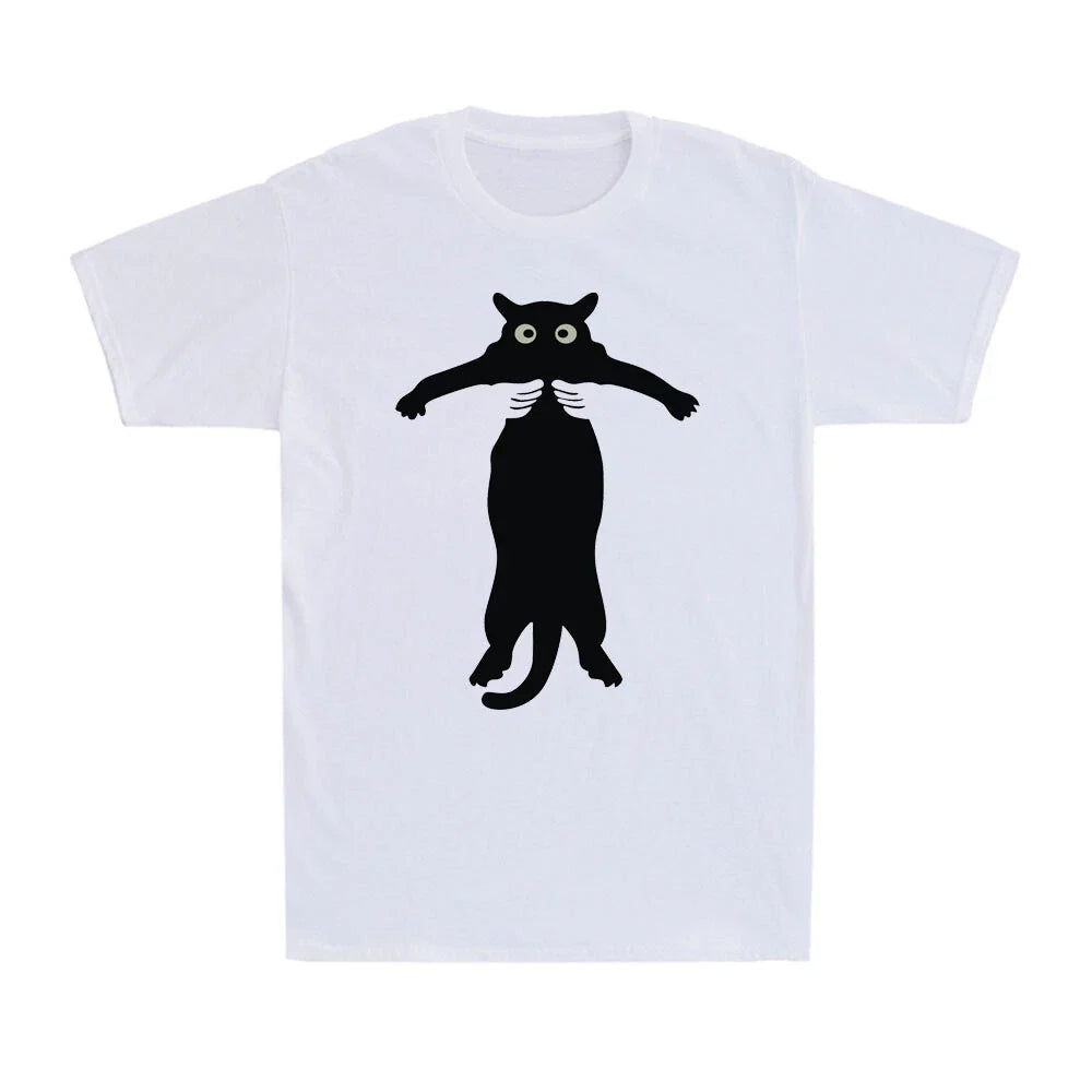 Funny Black Cat Being Lifted Up Shirt Cute Cat Lovers Gift Men's T-Shirt T-shirt Unisex T-shirt, Sweatshirt, Hoodie, Long Sleeve Tee - T-Shirt, Sweatshirt, Hoodie