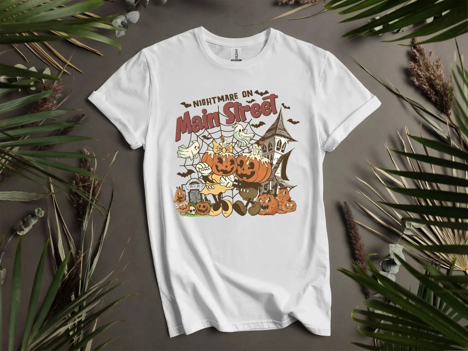 Nightmare On Main Street Pumpkin T-shirt T shirt Men Women Unisex Tshirt K918 Unisex T-shirt, Sweatshirt, Hoodie, Long Sleeve Tee - T-Shirt, Sweatshirt, Hoodie