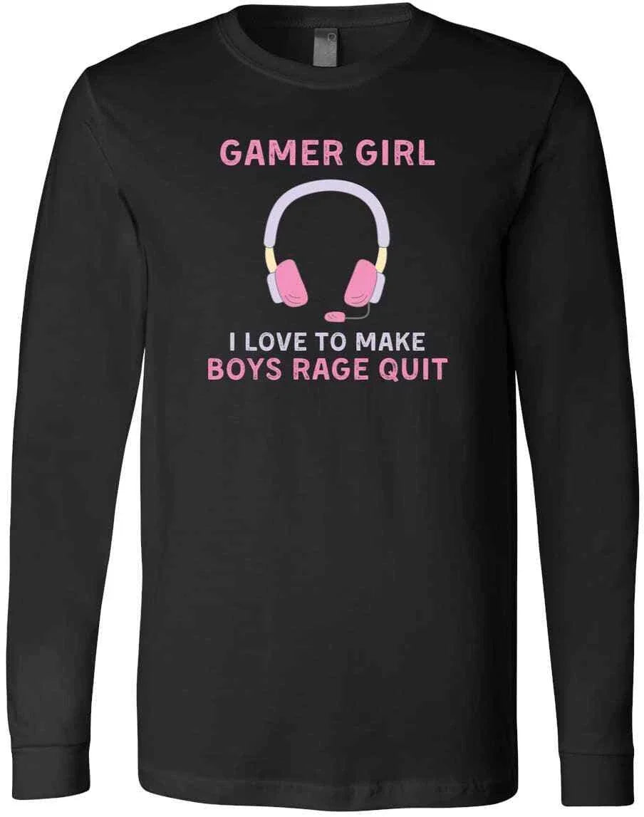 Gamer Girl Funny Quote Gaming Video Games Teens Firends Family Gift T-Shirt Unisex T-shirt, Sweatshirt, Hoodie, Long Sleeve Tee - T-Shirt, Sweatshirt, Hoodie