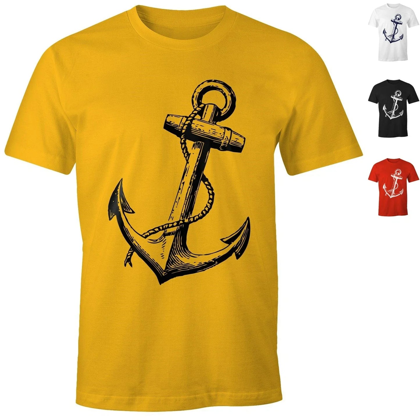 Men's T-Shirt - Anchor Slant V3 - Comfort Fit MoonWorks Unisex T-shirt, Sweatshirt, Hoodie, Long Sleeve Tee - T-Shirt, Sweatshirt, Hoodie