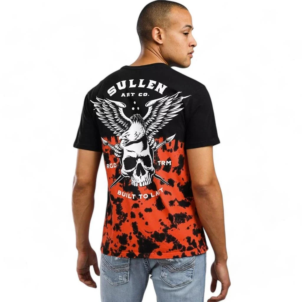 Mens Sullen Art Collective Lincoln Eagle Tie Dye Skull Premium Tee T-Shirt M-XXL Unisex T-shirt, Sweatshirt, Hoodie, Long Sleeve Tee - T-Shirt, Sweatshirt, Hoodie