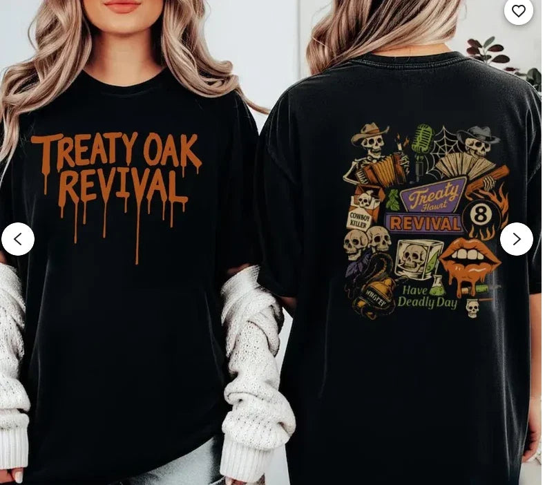 Treaty Oak Revival Retro Graphic Shirt. Unisex T-shirt, Sweatshirt, Hoodie, Long Sleeve Tee - T-Shirt, Sweatshirt, Hoodie