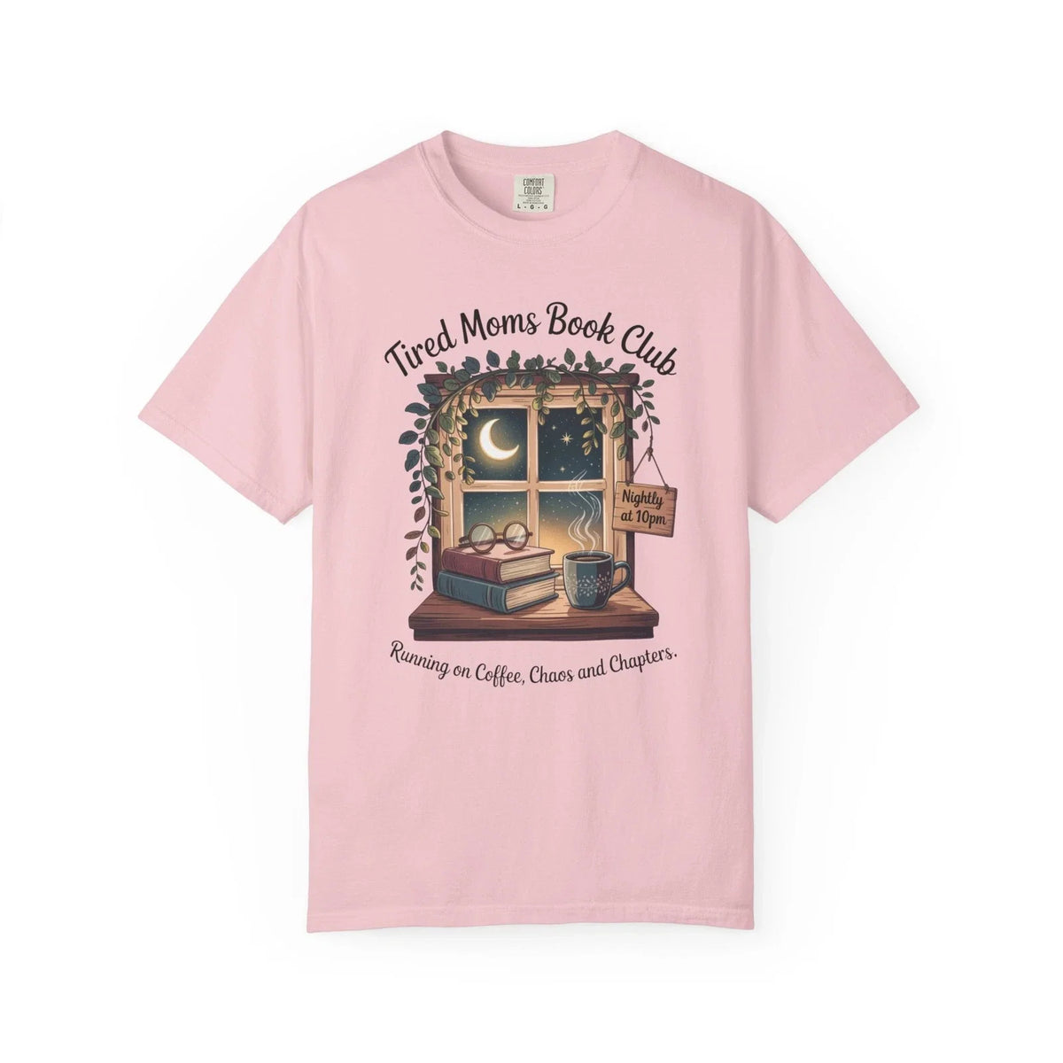 Coffee and Books Gift for Mom, Book Lover Gardening - Adult & Kids T-Shirts, Sweatshirts & Hoodies apparel design preview 1