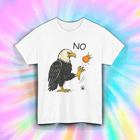 Bald Eagle Shirt No Kings Freedom America Anti-Royalty Funny Graphic Tee S-5XL Unisex T-shirt, Sweatshirt, Hoodie, Long Sleeve Tee - T-Shirt, Sweatshirt, Hoodie