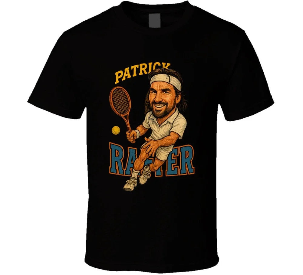 Patrick Rafter Vintage Retro Caricature Tennis Player T Shirt Unisex T-shirt, Sweatshirt, Hoodie, Long Sleeve Tee - T-Shirt, Sweatshirt, Hoodie