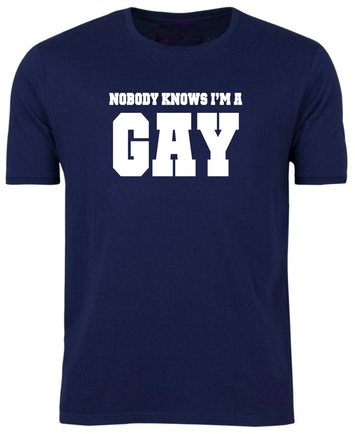 NOBODY KNOWS I'M A Gay Joke Birthday BBQ Xmas S-XXL - Adult & Kids T-Shirts, Sweatshirts & Hoodies apparel design preview 1