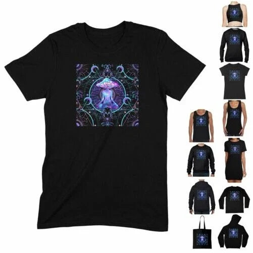 Magic Mushrooms Meditation Psychedelic T Shirt - Trippy Boho Hippie Hipster Yoga Unisex T-shirt, Sweatshirt, Hoodie, Long Sleeve Tee - T-Shirt, Sweatshirt, Hoodie