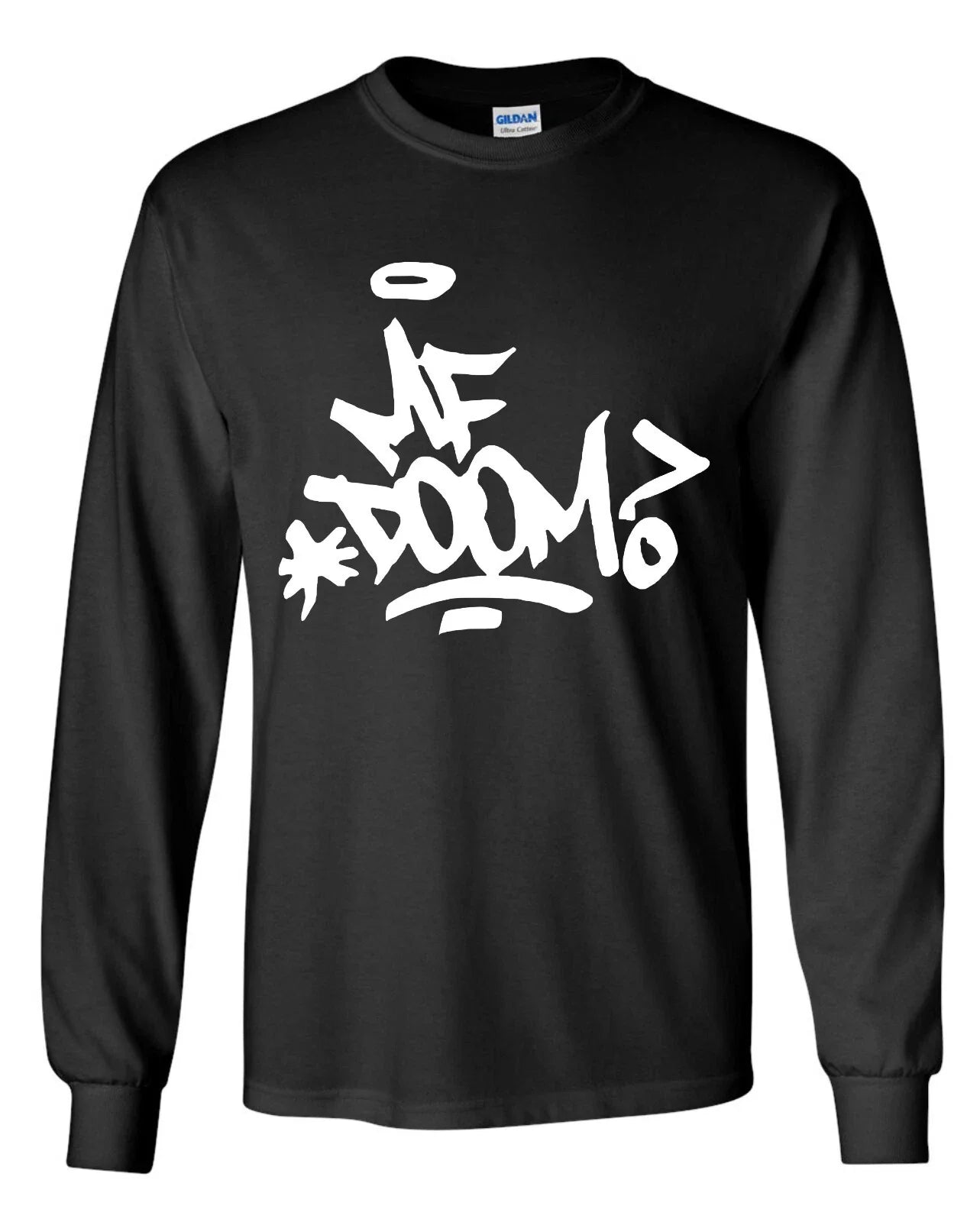 MF Doom Long Sleeve T-Shirt - All Caps Madvillain doomsday 90s boom bap hip hop Unisex T-shirt, Sweatshirt, Hoodie, Long Sleeve Tee - T-Shirt, Sweatshirt, Hoodie