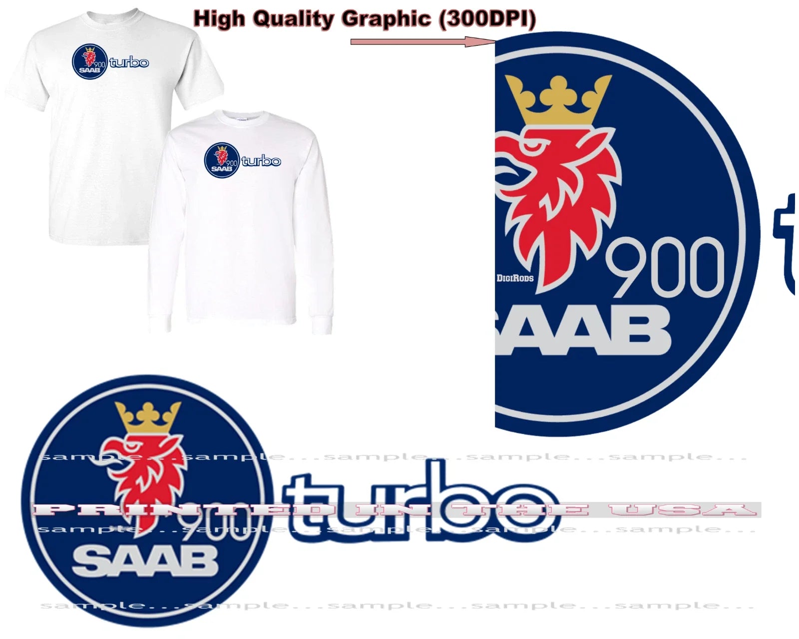 Saab Turbo Engine 900 Classic Model Logo DigiRods Cartoon Car T Shirt S-5X Unisex T-shirt, Sweatshirt, Hoodie, Long Sleeve Tee - T-Shirt, Sweatshirt, Hoodie