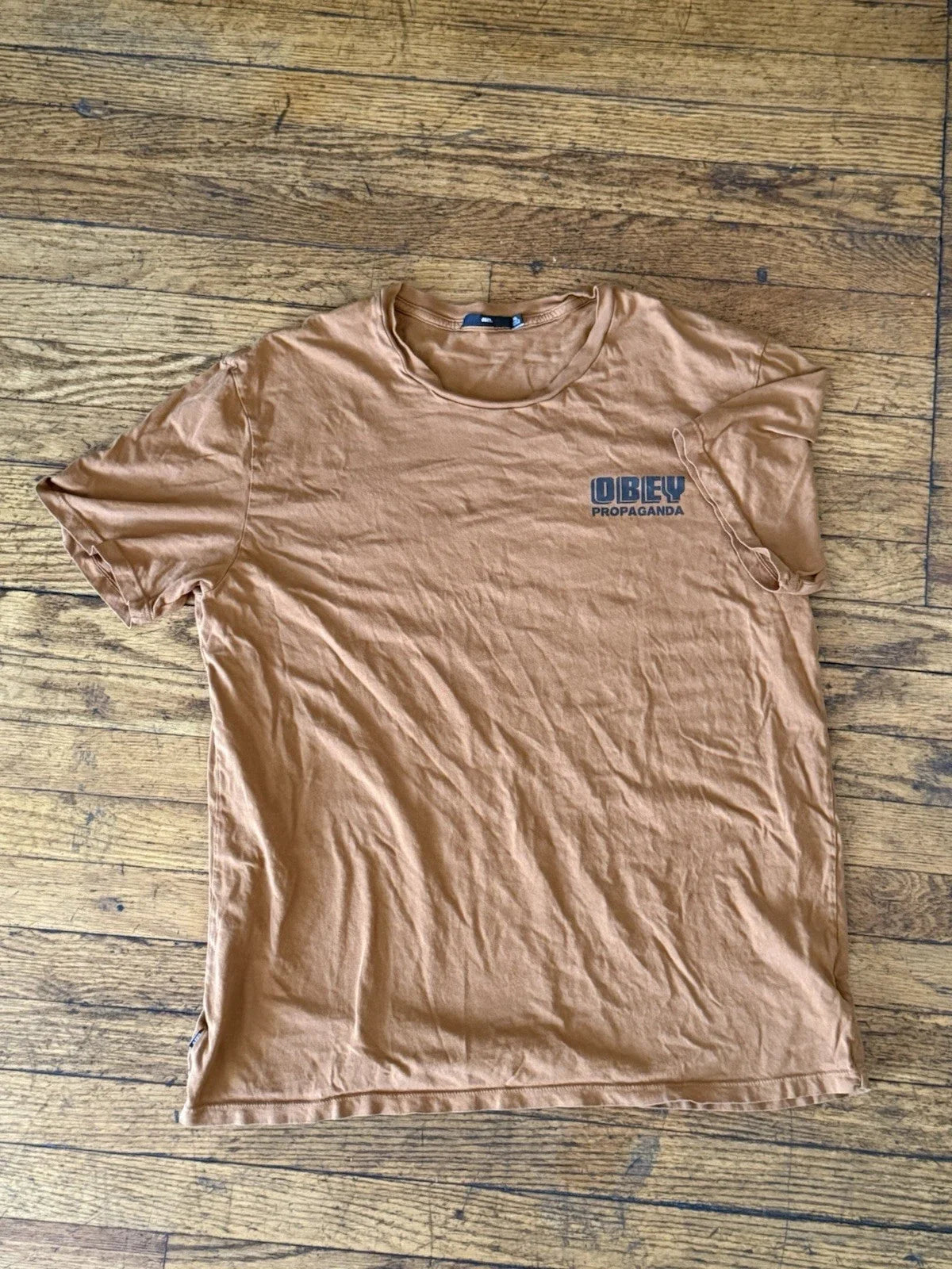 OBEY tan t-shirt with black logo, SIZE XL #skater #streetwear #y2k #grail #urban Unisex T-shirt, Sweatshirt, Hoodie, Long Sleeve Tee - T-Shirt, Sweatshirt, Hoodie