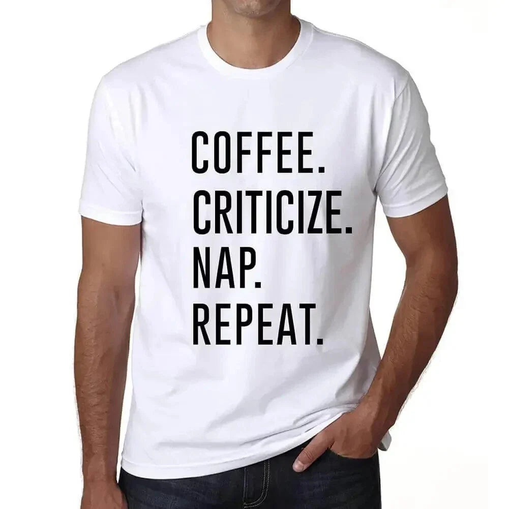 ULTRABASIC men's t-shirt coffee critical nap rehearsal coffee criticize nap Unisex T-shirt, Sweatshirt, Hoodie, Long Sleeve Tee - T-Shirt, Sweatshirt, Hoodie