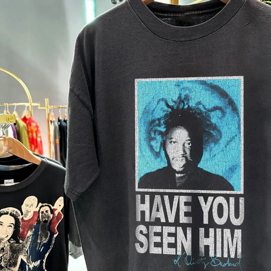 90's Have You Seen Him Odb Aged T-Shirt Black L Unisex T-shirt, Sweatshirt, Hoodie, Long Sleeve Tee - T-Shirt, Sweatshirt, Hoodie