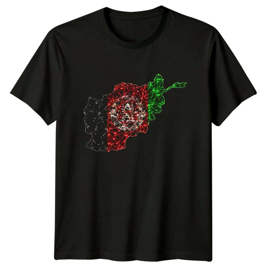 Afghanistan Flag Map Geometric T-Shirt Afghan Heritage Gift For Him And Her Unisex T-shirt, Sweatshirt, Hoodie, Long Sleeve Tee - T-Shirt, Sweatshirt, Hoodie