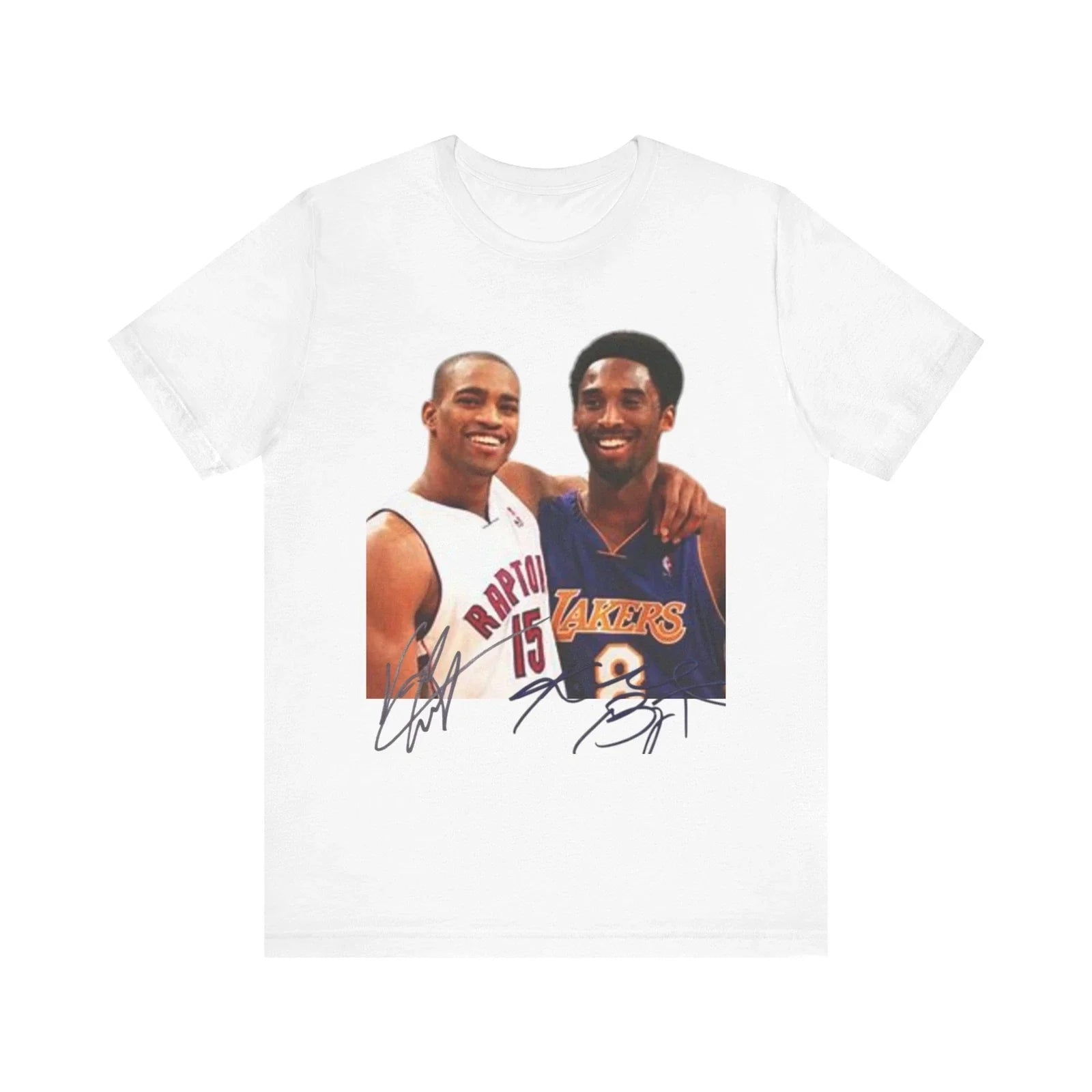 Vintage Kobe Bryant x Vince Carter Jersey Tee basketball jersey product view 1