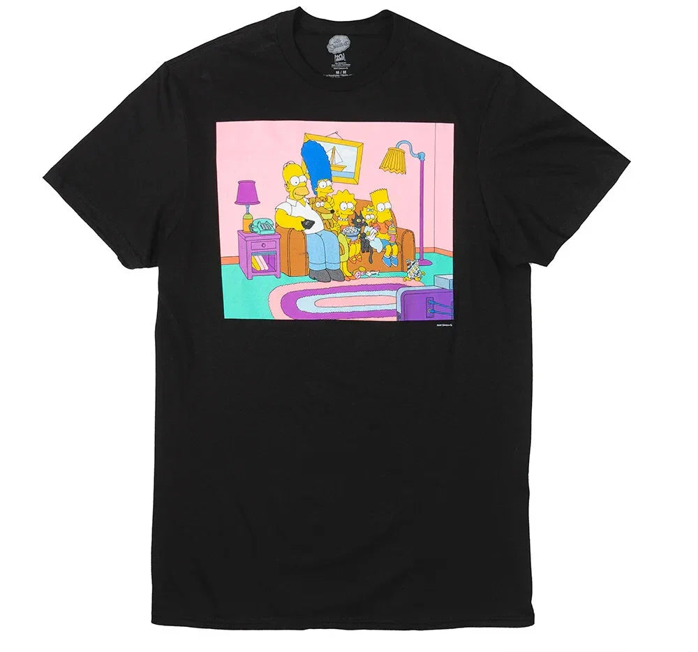 The Simpsons Family Time Black Adult Novelty T-Shirt Unisex T-shirt, Sweatshirt, Hoodie, Long Sleeve Tee - T-Shirt, Sweatshirt, Hoodie