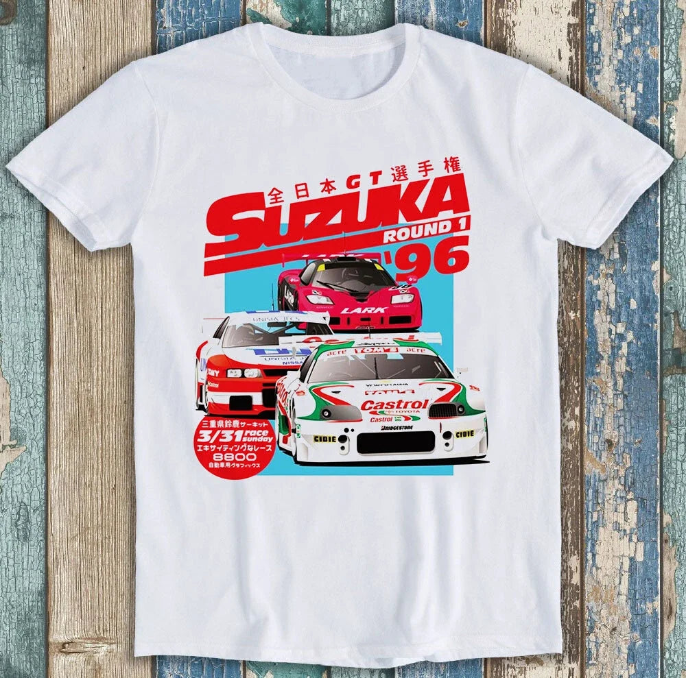 JDM Suzuka Japan Racing Car 1996 JGTC Poster Funny Gift Tee T Shirt M1501 Unisex T-shirt, Sweatshirt, Hoodie, Long Sleeve Tee - T-Shirt, Sweatshirt, Hoodie