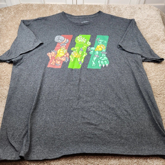 Battletoads Mens 2XL Graphic T-Shirt Charcoal Grey Retro Gaming Pixel Art 2021 Unisex T-shirt, Sweatshirt, Hoodie, Long Sleeve Tee - T-Shirt, Sweatshirt, Hoodie