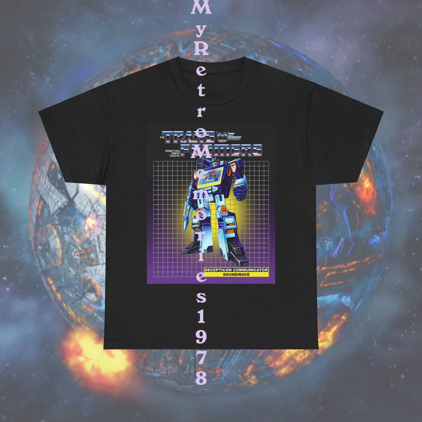 NEW Transformers Decepticon Soundwave Box Art Design 2 Colors T-Shirt S-5XL Unisex T-shirt, Sweatshirt, Hoodie, Long Sleeve Tee - T-Shirt, Sweatshirt, Hoodie
