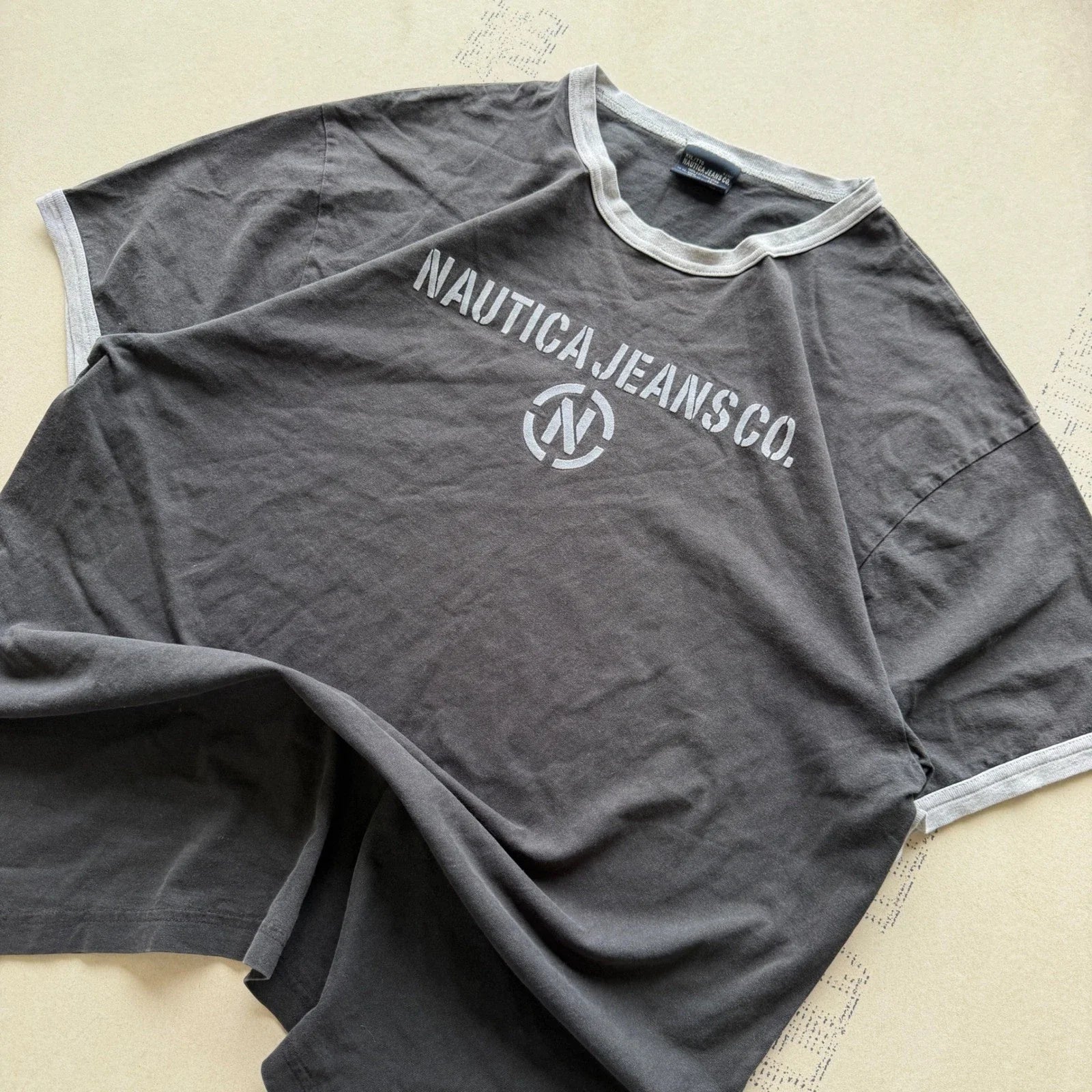 Y2K Nautica Jeans Ringer T-shirt Unisex T-shirt, Sweatshirt, Hoodie, Long Sleeve Tee - T-Shirt, Sweatshirt, Hoodie