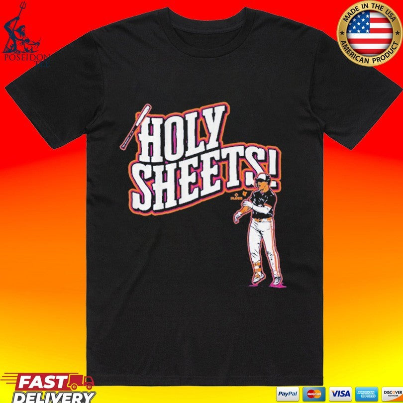 Gavin Sheets Holysheets Bat Toss T-shirt Unisex T-shirt, Sweatshirt, Hoodie, Long Sleeve Tee - T-Shirt, Sweatshirt, Hoodie