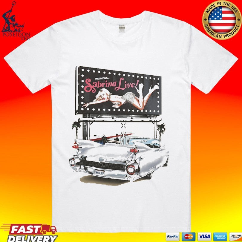 Sabrina Billboard Live T-shirt Unisex T-shirt, Sweatshirt, Hoodie, Long Sleeve Tee - T-Shirt, Sweatshirt, Hoodie