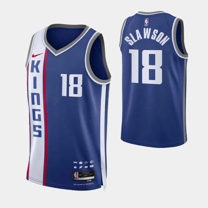 sacramento kings #18 jalen slawson 2023-24 city edition swingman jersey Basketball Jersey basketball jersey product view 1