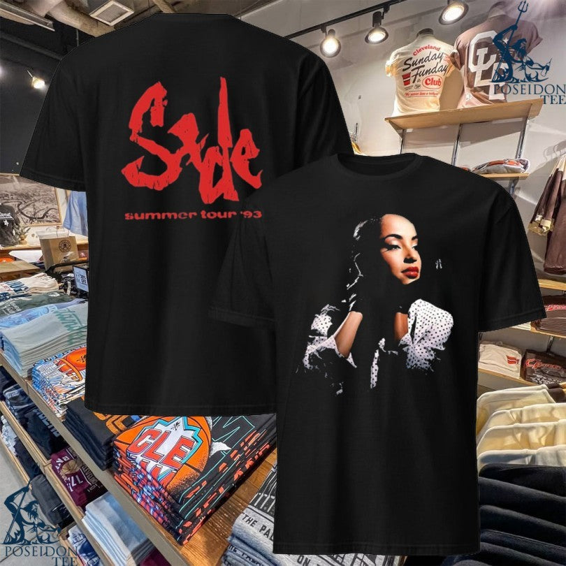Sade 93 Summer Tour T-shirt Unisex T-shirt, Sweatshirt, Hoodie, Long Sleeve Tee - T-Shirt, Sweatshirt, Hoodie