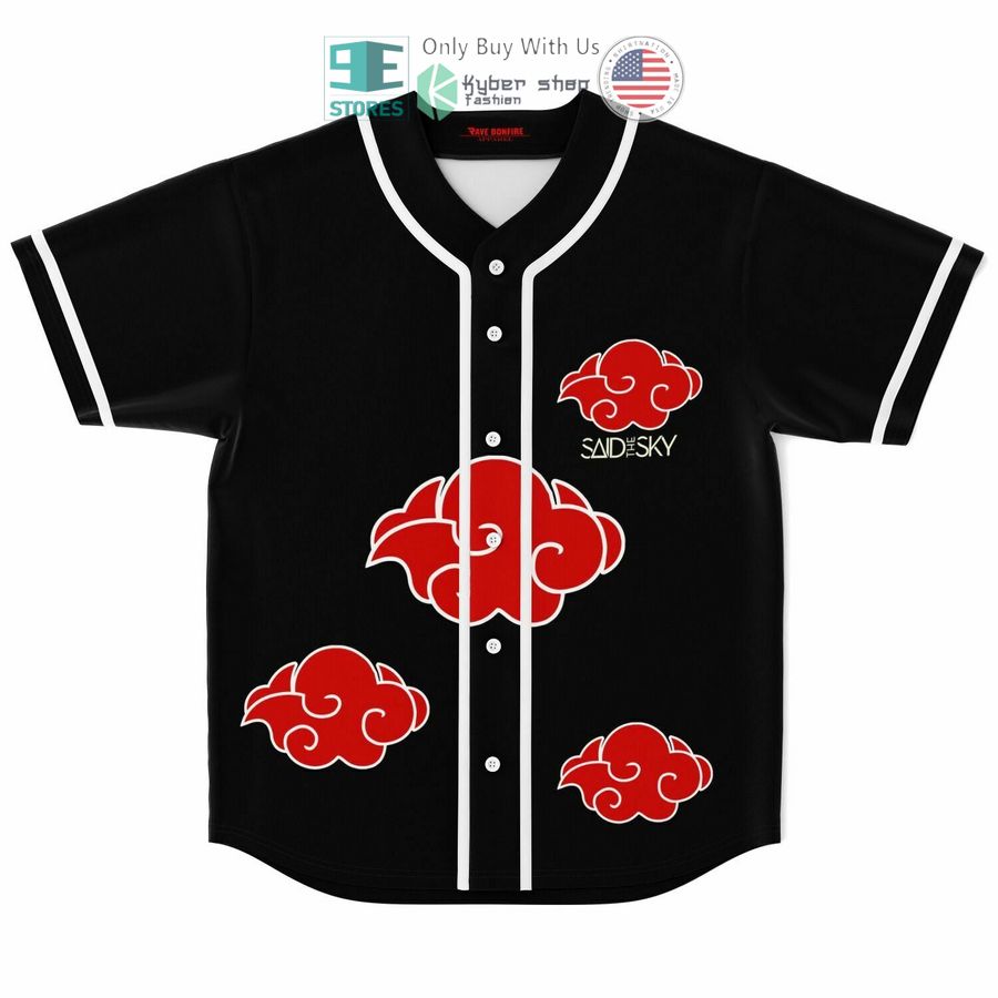 BEST Said The Sky Akatsuki cloud Baseball Jersey baseball jersey product view 1