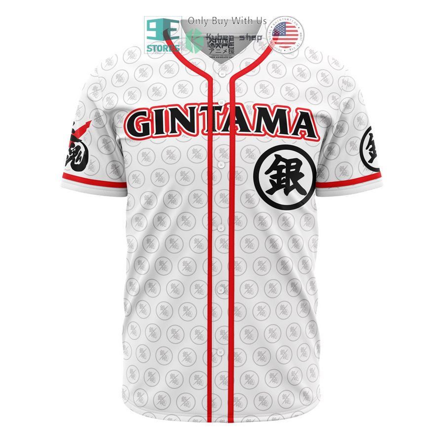 BEST Sakata Gintoki Gintama Baseball Jersey baseball jersey product view 1