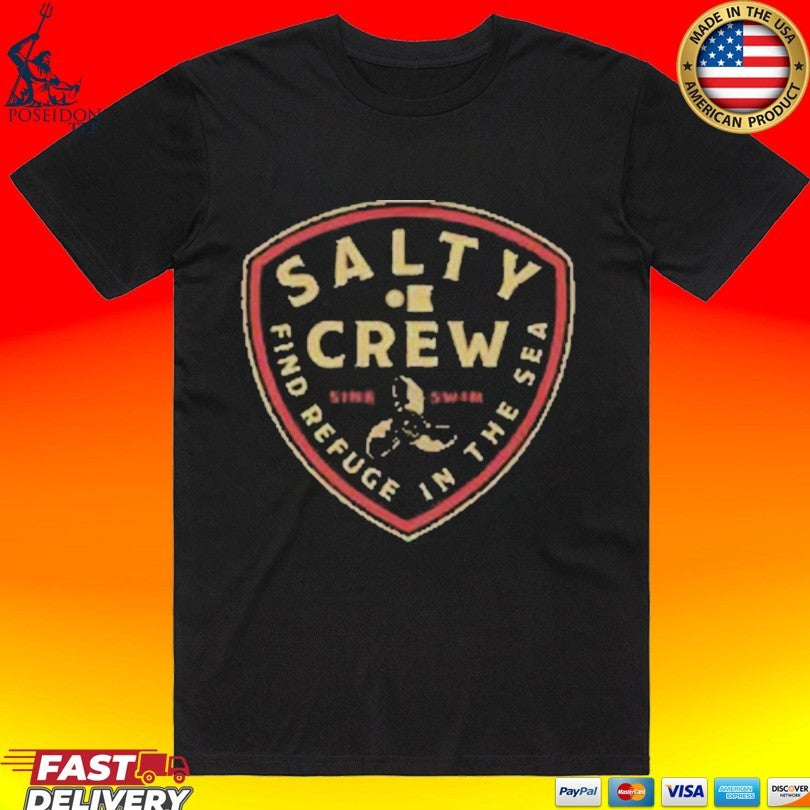 Salty Crew Find Refuge In The Sea Rotor T-shirt Unisex T-shirt, Sweatshirt, Hoodie, Long Sleeve Tee - T-Shirt, Sweatshirt, Hoodie