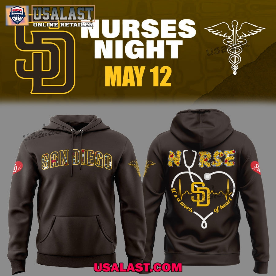 San Diego Padres Nurses Night 2025 Hoodie, Jersey baseball jersey product view 1