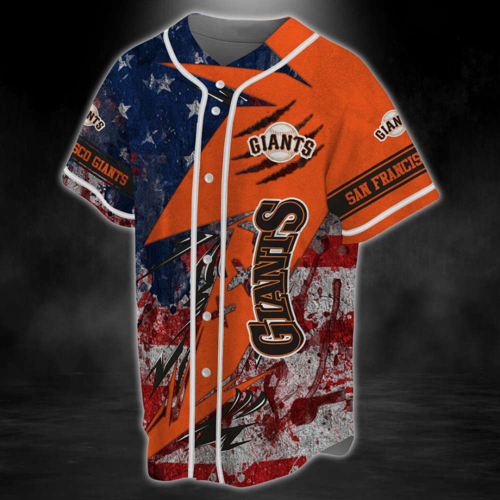 San Francisco Giants Baseball Jersey Gift for Men Dad - lylyprint.com baseball jersey product view 4