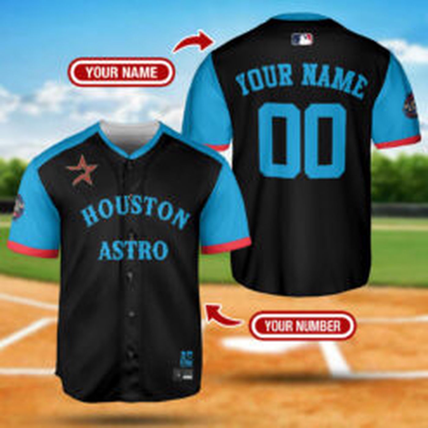 San Francisco Giants MLB Team Baseball Jersey - Perfect Birthday Gift for Men and Women Baseball Sports Fan - Gift for Men Women - lylyprint.com baseball jersey product view 2